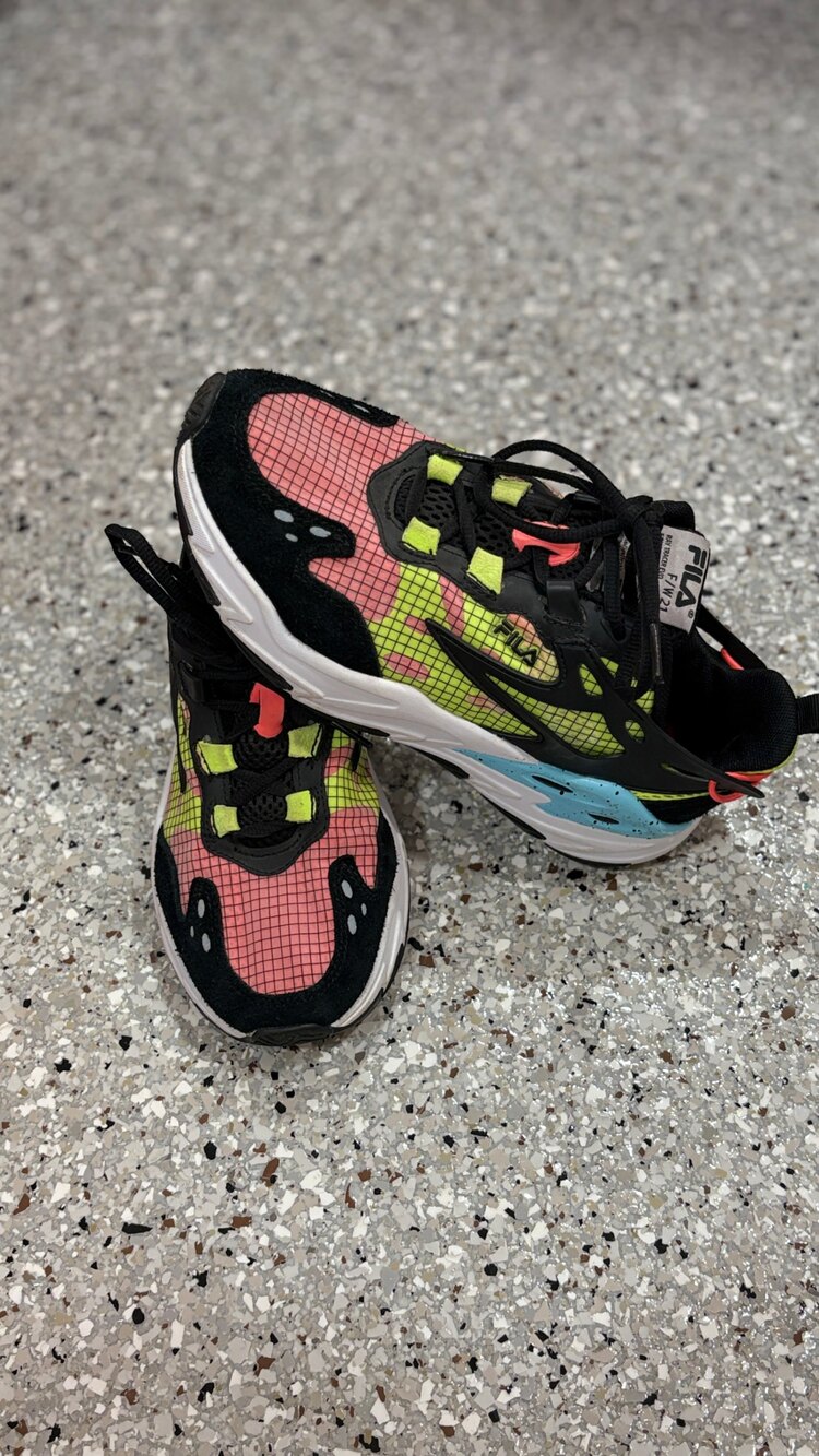 FILA Ray Tracer Evo Multicolor Chunky Sneakers Women’s Size 8